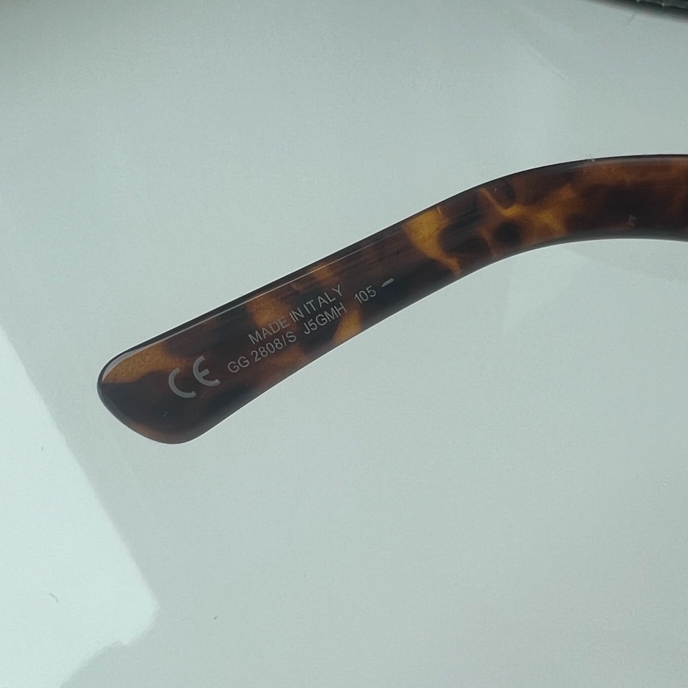 Gucci sunglasses with case crystal GG logo 2808/S tortoise - Picture 6 of 7